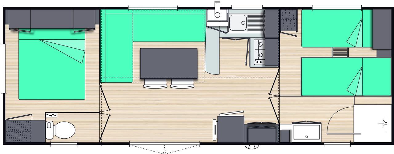 Var Mobil Home, Les Prairies De La Mer グリモー エクステリア 写真